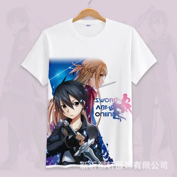 Kardas Meno Internete Marškinėliai Anime SAN Vasaros Mados Tee Viršūnes Berniukų, Mergaičių Spausdinti Drabužius Animacinių filmų T-shirt