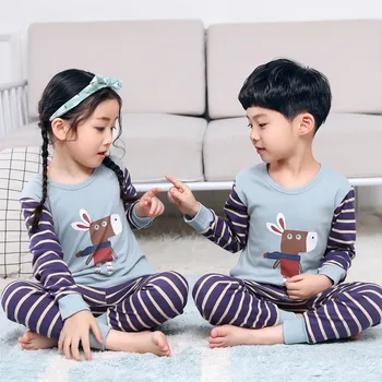 2020 M. Žiemą Vaikus Pižama Zebra Gyvūnų Animacinių Filmų Sleepwear Vaikams Drabužių Rinkinį Žiemos Pižamos Vaikams Kūdikis Sleepwear Berniukų, Mergaičių