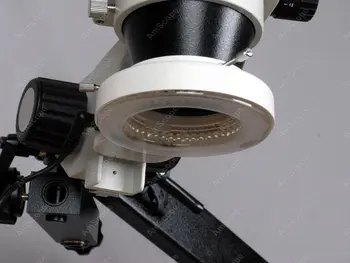 Išryškinti Rankos Mikroskopu--AmScope Prekių 3,5 X-225X Žiūronų Išsakant Rankos Ramstis, Apkabos, 144-LED Zoom Stereo Mikroskopas
