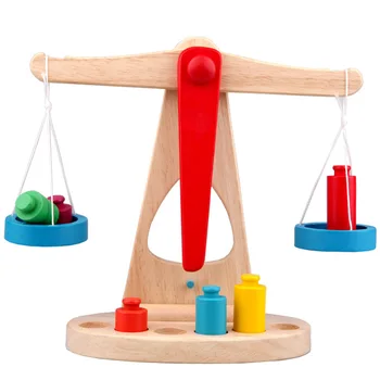Mediniai Balansas Masto Žaislas Montessori Svėrimo Skalės Sensorinėmis Ankstyvojo Ugdymo Balansavimo GameGame Žaislai Ikimokyklinio Mokymo Žaislai