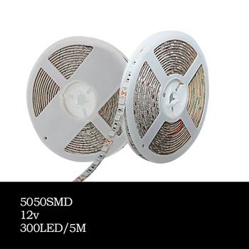 5 M LED Fito Lempos Visą Spektrą LED Šviesos Juostelės 300 Led 5050 LED Lustas Fitolampy Augti Šviesos efektą Sukeliančių Augalų Hydroponic