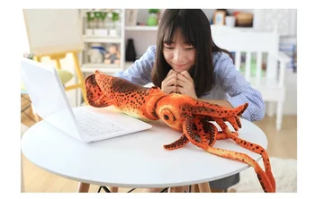 1pc 60cm modeliavimas kalmarai rankovės-žuvų inkfish tamsiai pliušinis lėlės pagalvę įdaryti žaislas mergaitė berniukas vaikų kūrybos dovana
