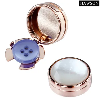 HAWSON Rose Aukso Spalvos Mygtuką Padengti Motina Pearl Padengti Mygtuką Mens Drabužių Priedų