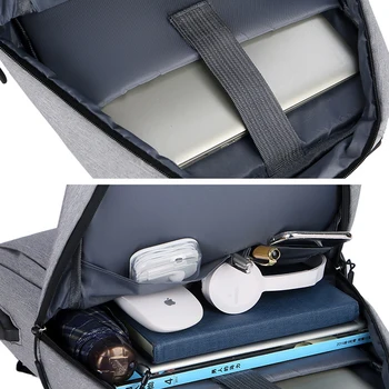 Verslo 15.6 colių nešiojamas krepšys 2020 naujas waterpoof audinio macbook maišelį su USB prievado kelionės nešiojamas krepšys vyrų mergina kuprinė