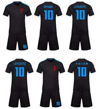 Vaikai & vyrų Camisetas Captain Tsubasa Aton futbolo Megztiniai,oliveris atom japonija Maillots ženklas skolintojai Hyuga
