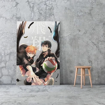 Spaudinių Tapybos Tobio Kageyama Shoyo Hinata anime Paveikslėlių Sienos Meno kūrinius, Namų Dekoro Modulinės Drobės Plakatas Modernus Gyvenamasis Kambarys