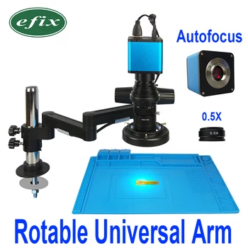 Automatinis fokusavimas Rotable Universiteto Svirtimi Mikroskopu Toliau Mastelis Automatinis Fokusavimas SONY IMX290 HDMI Vaizdo Pramonės Kameros LED apšvietimas
