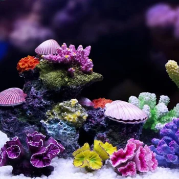 Dirbtinį Koralų Akvariumo Augalų Gražus Akvariumo Augalų Apdailos Koralų Akvariumo Apdaila