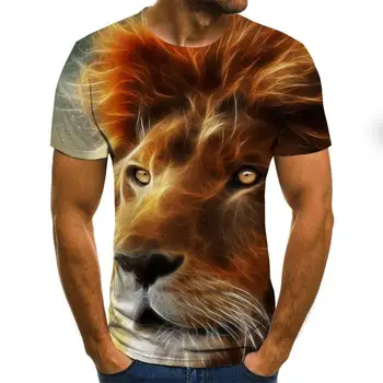 Naujas mados 3D atspausdintas gyvūnų modelis t-shirt streetwear vyrų ir moterų mados t-shirt Harajuku marškinėliai t-shirt