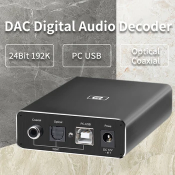 AYINO MINI DA550 2.0 MINI HIFI Optinio Pluošto Bendraašius USB DAC Dekoderis 24BIT/192Khz DAC Ausinių Dekoderis garso stiprintuvai