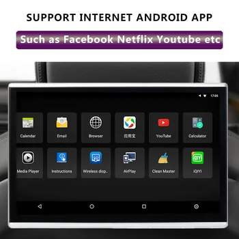 11.6-colių Android 9.0 automobilių pogalvių monitorius 2GB+16GB 1920*1080 HD touch ekranas WI-fi/Bluetooth/USB/SD/HDMI/FM MP5 vaizdo grotuvas