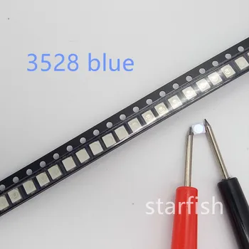 Nemokamas pristatymas 1000pcs 3528/1210 balta mėlyna žalia raudona geltona šiltas-balta Šviesa, diržas Paviršinio montavimo SMD Ultra Birght LED