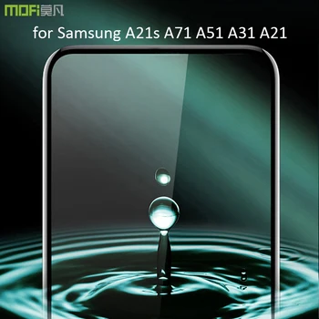 MOFi Grūdintas Stiklas Samsung Galaxy A21s A71 A51 A31 Apsauginės Plėvelės 21 s High Definition Nepertraukiamas Kraštų Anti-pirštų Atspaudų