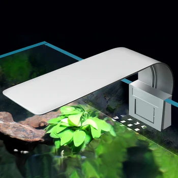 Akvariumas LED Šviesos Super Slim Didelio Ryškumo Augalams Augti Lemputė 5W 10W Vandens Augalų Lempos Vandeniui Clip-on Žuvų Bakas