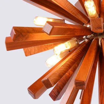 Meno Dekoro Kiaulpienių medinis šviestuvo Medžio masyvo priedai veltiniams, vilna lempa Kambarį Valgomasis Šalies Stiliaus Asmenybė 
