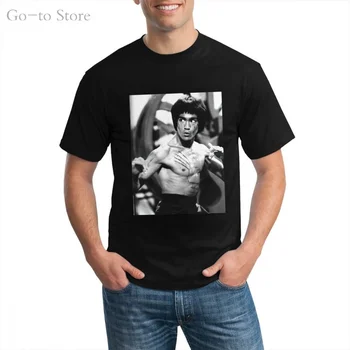 Mados laisvalaikio Originalus Bruce Lee medvilnės grafinis t marškinėliai žmogus t-shirt 2020 m.
