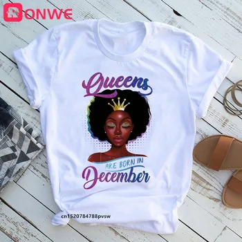 Graži Afrikos Lady Moterys T-shirt Mergina Seserys Juoda Gyvena Klausimas Juokingas 90S Spausdinti Viršūnes Tee,Lašas Laivas