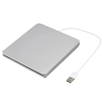 USB 2.0 Portable Ultra Plonas Išorinis Lizdas-CD, DVD ROM Grotuvas Ratai Rašytojas Degiklis Reader 
