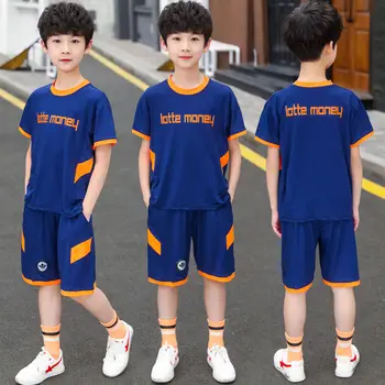 Paauglių berniukas classisc fone sporto marškinėliai nustatyti greitai-džiovinimo drabužiai, vaikiški drabužiai, vaikų Berniukų krepšinio vienodas