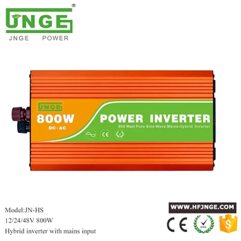 JNGE Galia 1600w Peak 800w Keitiklis DC į AC Pure Sine Wave Power Inverter Hibridas Visus į Vieną Saulės/Car Converter/5V USBOff Tinklelis