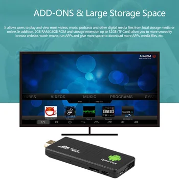 MK809 III Android7.1 TV Dongle RK3229 Quad Core 2G/16G 4K UHD HD 3D 