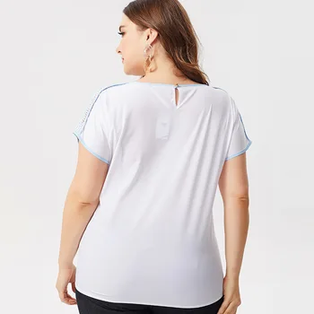 2020 m. Vasaros mama drabužius trumpomis rankovėmis Atspausdintas Gėlių T-shirt mados ponios Derliaus elegantiškas Plius Dydis Moterų Topai
