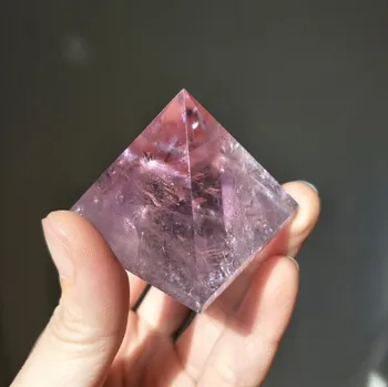 40mm geros spalvos natūralus ametistas violetinė kvarco kristalo piramidės