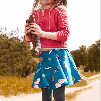 Kūdikio mergina mini Sijonas mados spausdinti medvilnės europos ir amerikos stiliaus Vaikams Drabužių Charakterio gyvūnų drugelis Vaikų sijonas