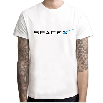 Kosmoso X Marškinėliai vyriški Tesla Tees Atsitiktinis Viršų Dizainas Užima Mars Modalinis Spausdinti MARŠKINĖLIAI Spacex Grafinis Gitara Tees Vyrai