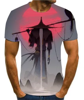 2020 3D atspausdintas asmeninį T-shirt vasaros mados dizaino Trumpas Rankovės animacinių filmų kariai 3D marškinėliai vyriški laisvalaikio cool top s-6xl