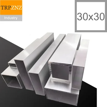 30x30x1mm,Aliuminio lydinio square metro aplinką,Aliuminio lydinio stačiakampis vamzdis,Orlaivio modelis skeletas, apdailos medžiagos