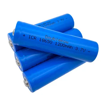 Originalus Doublepow 18650 1200mAh 3.7 V, Li-ion įkrovimo 18650 baterija DIDELĖS TALPOS, SKIRTOS ŽIBINTŲ