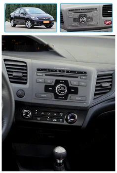 Android 10.0 4+64G Automobilio Radijo, GPS Navigacija Honda Civic 2012-car daugialypės terpės Grotuvas, Radijas, vaizdo stereo galvos vienetas dsp wifi