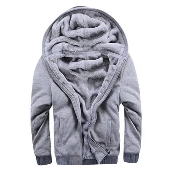 Hoodie Sweatershirts Vyrų Žiemą Šiltas Storas Plius Aksomo Hoodie Vyrams, Atsitiktinis, Kietas Spalvų Streetwear Mens Megztinis Kailis