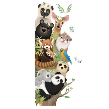 Mielas Gyvūnų Panda, Koala Animacinių Filmų Vinilo Draugų Sienų Lipdukai Vaikų Kambario Darželio Klasėje Dekoratyvinis Lipdukas Meno PosterWa