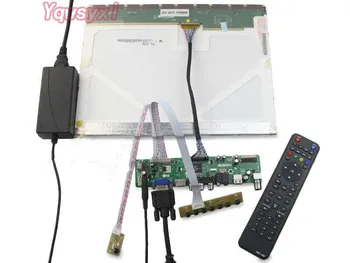 Yqwsyxl Rinkinys B156XW02 V1 B156XW02 V3 B156XW02 V6 TV+HDMI+VGA+AV+USB LCD LED ekrano Valdiklio Tvarkyklę Valdyba