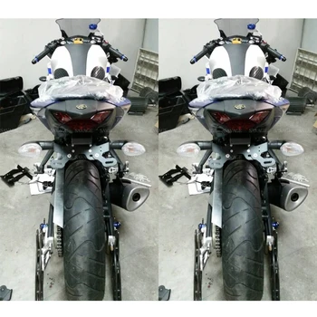 Licencijos Plokštelė, Laikiklis YAMAHA MT-25 MT-03 YZF R3 R25-2020 m. 16 18 19 YZFR25 Motociklo Sparnas Eliminator Laikiklis LED Šviesos