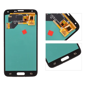 Samsung Galaxy S5 I9600 G900 G900A G900F LCD Ekranas AMOLED Jutiklinis Ekranas skaitmeninis keitiklis Pakeitimas Kit telefono Accessoeries