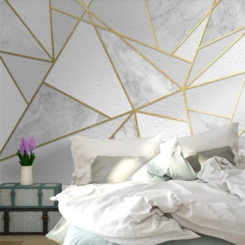 Beibehang Užsakymą tapetai 3D didelės freskos modernių paprastų geometrinių marmuro fone sienos kambarį miegamojo sienos papel de sumalti