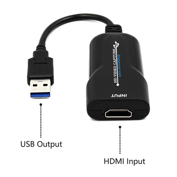 Naujas Atvykimo HD USB Video Capture Card HDMI Video Capture Card Vaizdo plokštės Grabber Diktofonas Langelį PS4 DVD Kameros Transliacija