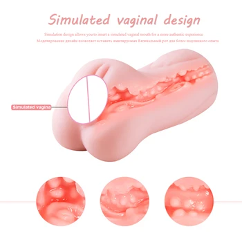 5 Stiliaus Vyrų Masturbator taurės Realistiškas Oralinio 3D Giliai Gerklės su Liežuviu Sekso žaisliukai Vyrams Dirbtinės Makšties Oralinis Seksas Asilas Analinis kaištis