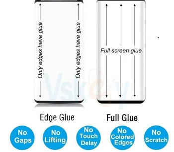 VSKEY 100vnt 2.5 D Visiškai Padengti Grūdinto Stiklo Xiaomi Mi CC9 CC9e Screen Protector Mi A3/A3 Lite Apsauginės Plėvelės
