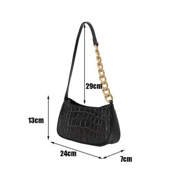 2021 naujos Rankinės ir piniginės Gryna spalva grandinės mados moterų pečių krepšys moterims, Aukštos kokybės Akmens modelio batono krepšys