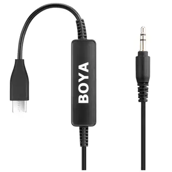 BOYA 35C-USB C 3.5 mm USB Tipas-C Jungtis, Audio Laidas 3.5 mm savaeigis Mikrofonai turi būti Naudojami su USB Tipo Lizdas C