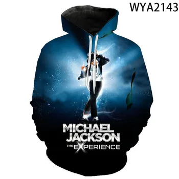 2020 Naujas Hoodies Vyrų, Moterų, Vaikų Michael Jackson Palaidinės 3D Atspausdintas Puloveris Streetwear Berniukas Mergaitė Mados Atsitiktinis Megztinis