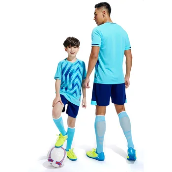 Vaikai Suaugusiųjų futbolo megztiniai futbolo nustatyti, Vyrų, vaikų futbolo megztiniai berniukams trumpomis rankovėmis futbolo uniformos mokymo sporto kostiumai 8815