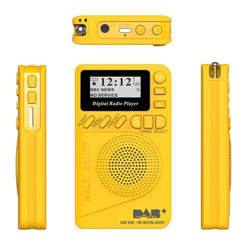 Kišenėje Dab Skaitmeninis Radijas, 87.5-108Mhz Mini Dab+ Skaitmeninis Radijas su Mp3 Grotuvas Fm Radijas, Lcd Ekrano ir Garsiakalbis