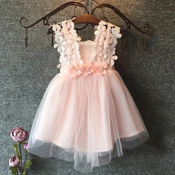 Kūdikis, Kūdikis, Kūdikis Gražių Gėlių Mergaitės suknelė Princesė Nėrinių Tiulio Tutu Backless Suknelė Oficialų Šalis Suknelė 2021 Naujas Mados