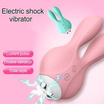 RABBITOW Elektros Smūgio Vibratorius 12 Greičiu Orgazmas Nuotolinio Valdymo Klitorio Stimuliatorius G Spot Vibratorius