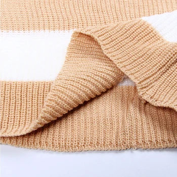 Megztinis Moterų Dryžuotas Laisvi Megztiniai apvalia Kaklo 2020 M. Rudens Žiemos Džemperiai Megztiniai Megztiniai korėjos Mados Viršūnes Megztinis